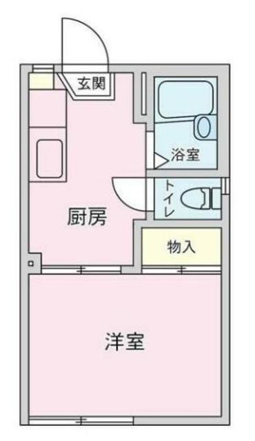 京王相模原線 京王堀之内駅 徒歩7分 2階建 築36年の間取り写真