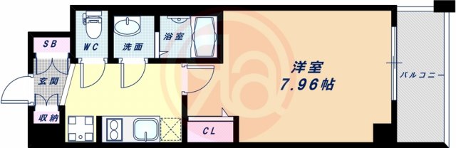 ラヴィータ難波元町の間取り写真