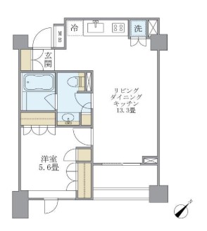 Brillia ist 代々木上原 ブリリアイスト代々木上原の間取り写真