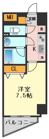 ＪＲ総武線 新小岩駅 徒歩12分 8階建 築1年の間取り写真