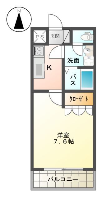 プルミエール ハルカの間取り写真