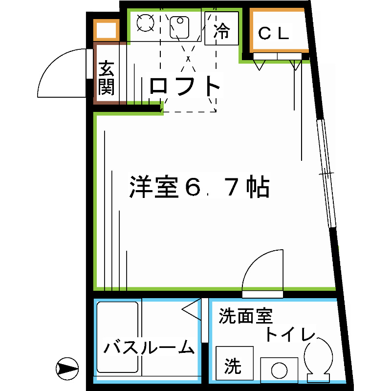東京メトロ丸ノ内線 方南町駅 徒歩5分 2階建 築13年の間取り写真