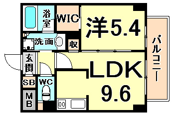 CASA甲子園口Iの間取り写真