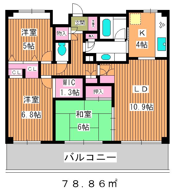 アソシエール練馬春日町の間取り