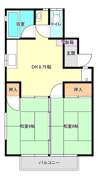 サンビレッジ武部Ａの間取り