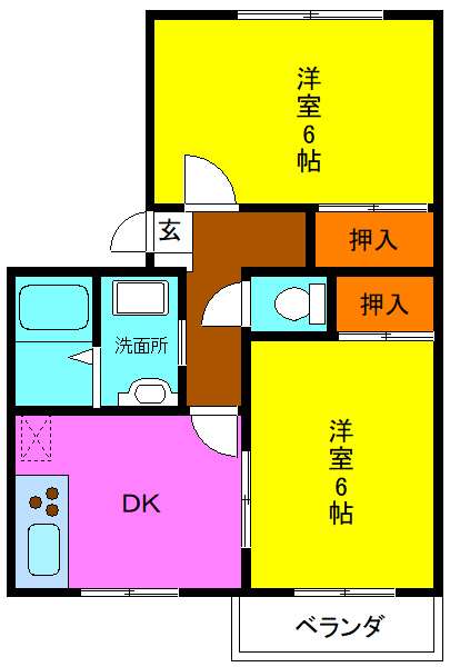 タウニー上四条の間取り