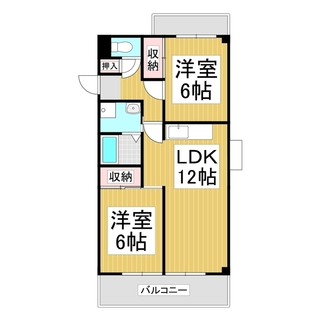 みのわ本町マンションの間取り