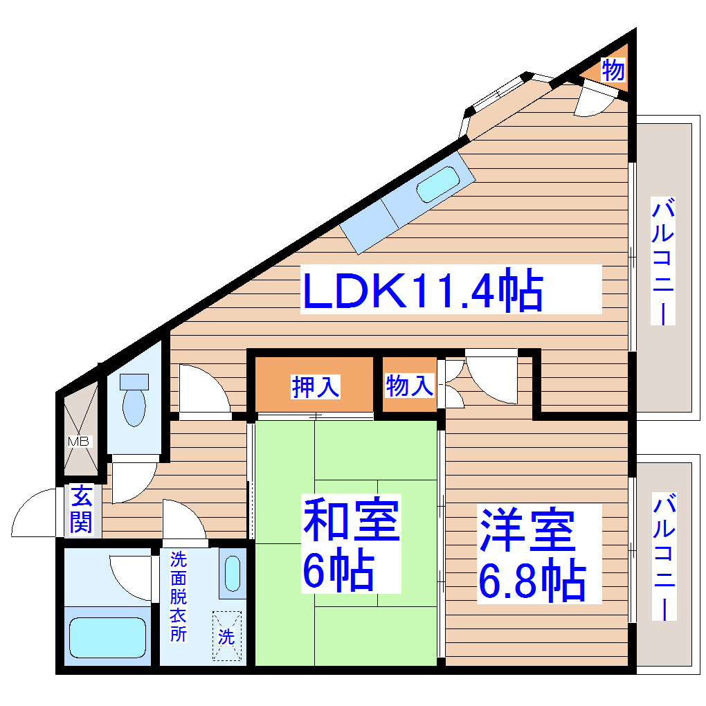 DioKanの間取り