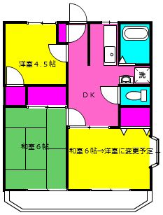 神奈川県横浜市金沢区乙舳町（アパート）の賃貸物件の間取り