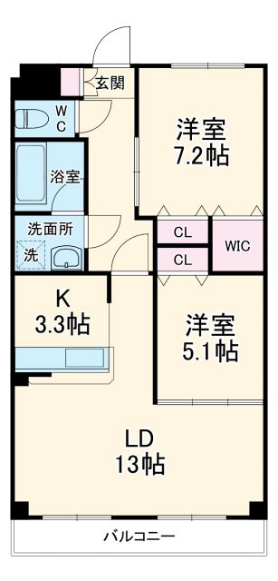 インペリアル南大高の間取り