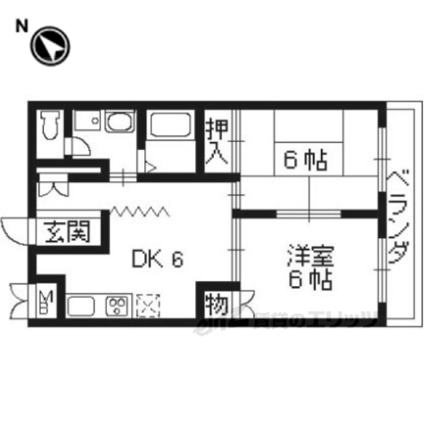 コートヴィレッジ洛西の間取り