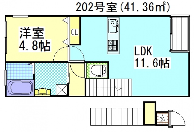 ラック南方の間取り