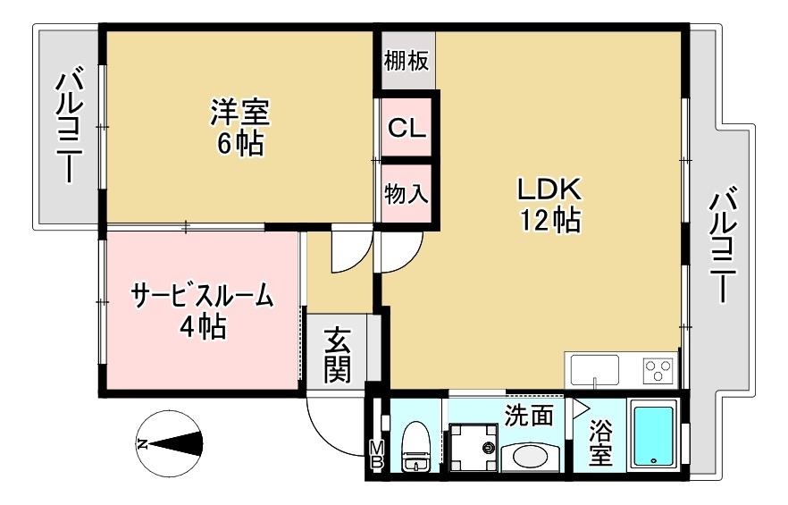 アイマンションの間取り写真