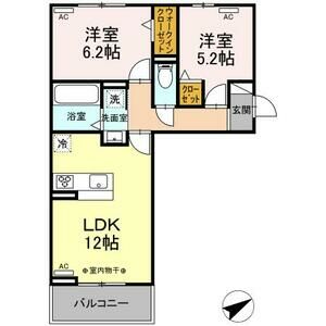 GRAND　DーROOM浄水　N棟の間取り