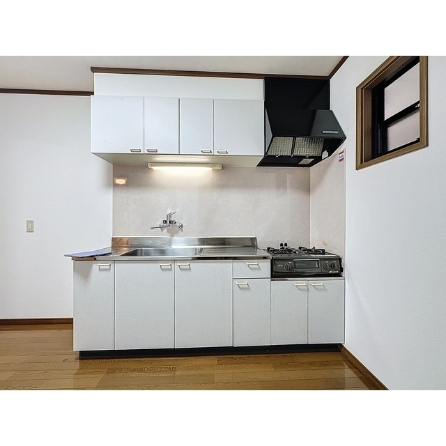 キッチン　ガスコンロ設置です