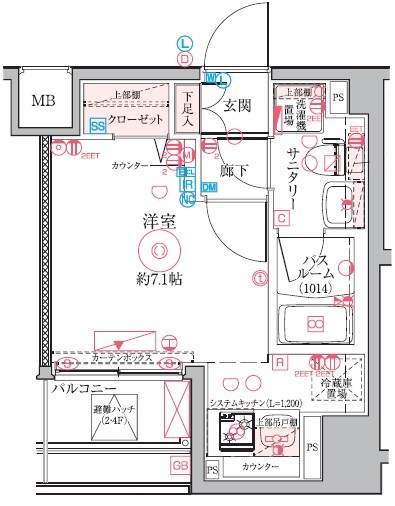 クレヴィスタ四ツ木の間取り