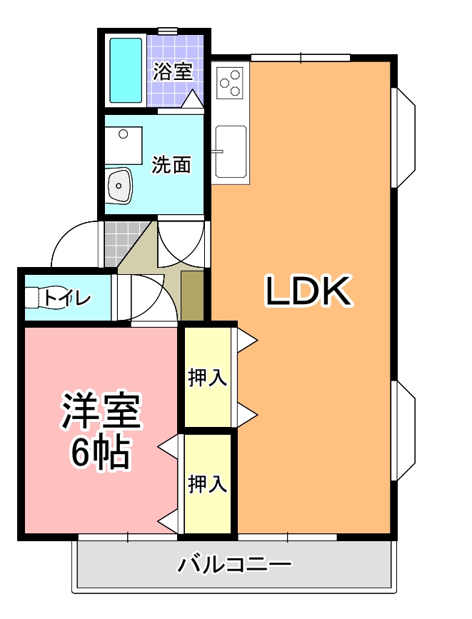 フレグランス・八幡　Ｂ棟の間取り