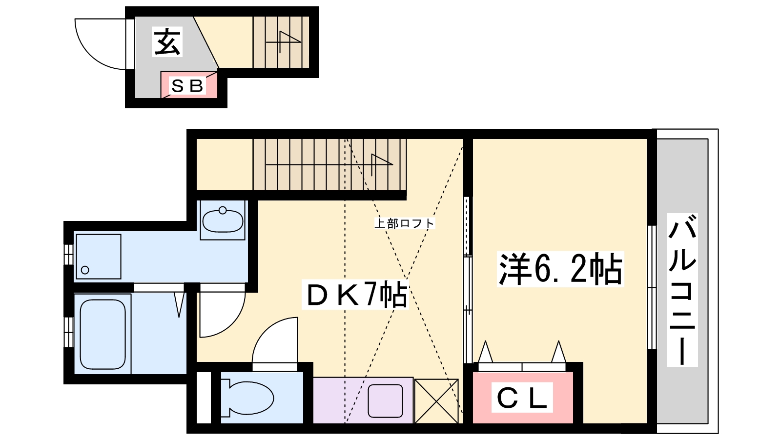 エバーソレーユの間取り