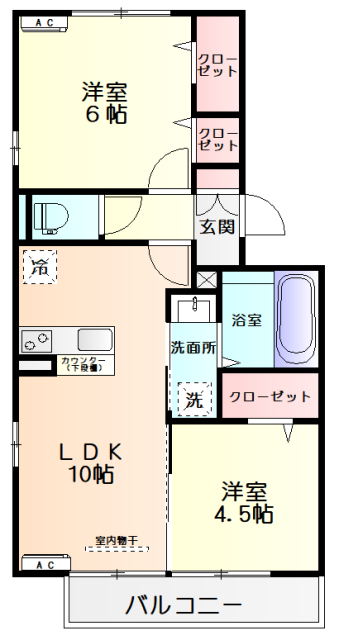 セジュールヒルズの間取り