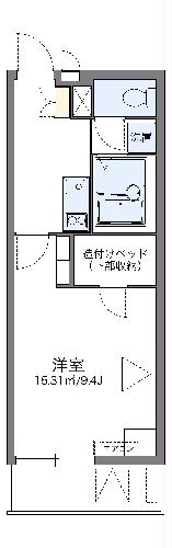 レオパレスＭＡＲＵＴＯ京田辺の間取り