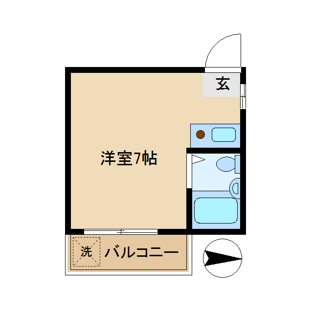 新宿区中落合のマンションの間取り