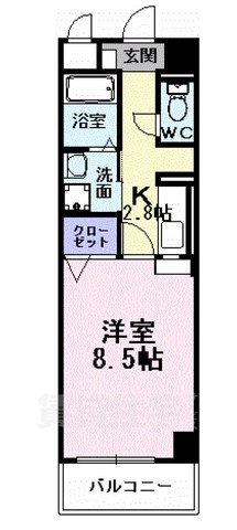 堺市堺区北庄町のマンションの間取り