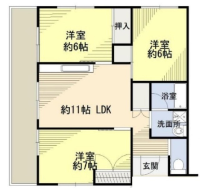 【大成マンションの間取り】