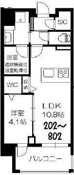 大阪市中央区法円坂のマンションの間取り