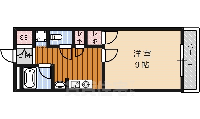 プロプル川名の間取り