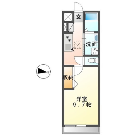 ひたちなか市大字田彦のアパートの間取り