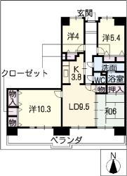 アーバンドエル八事石坂の間取り