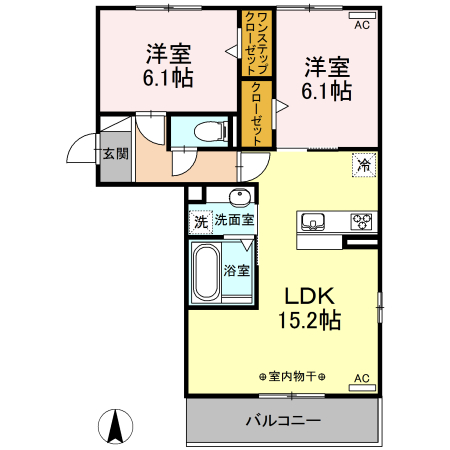 メリーモナークの間取り