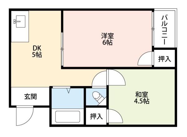 プレアール材木町の間取り