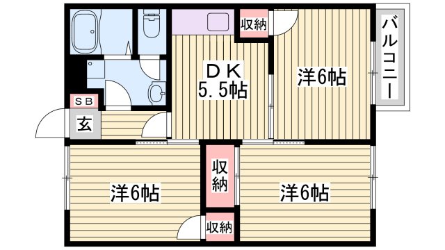 アメニティハイツの間取り