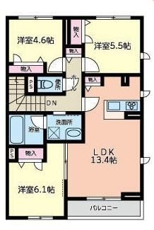 クレストコートの間取り