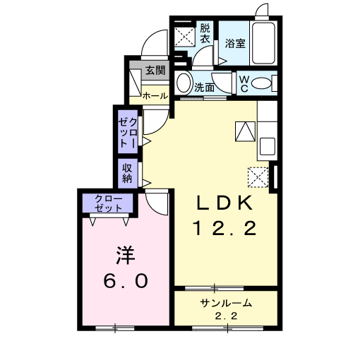 アンピーノの間取り