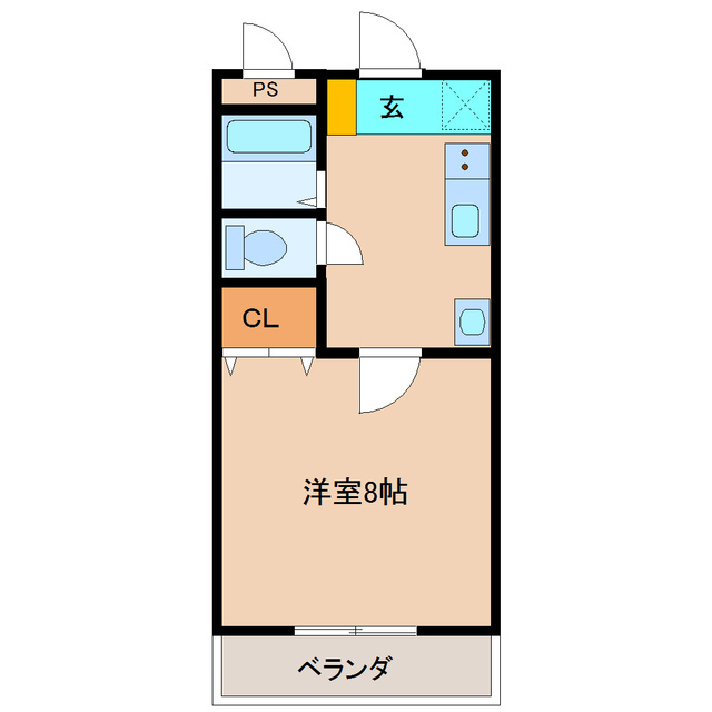 【コーポ朝香の間取り】