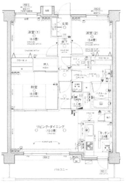 日神パレステージ西千葉の間取り