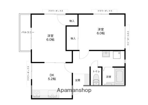 アプリコットＡ－１の間取り