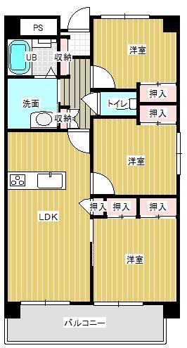 グラード西川津IIの間取り