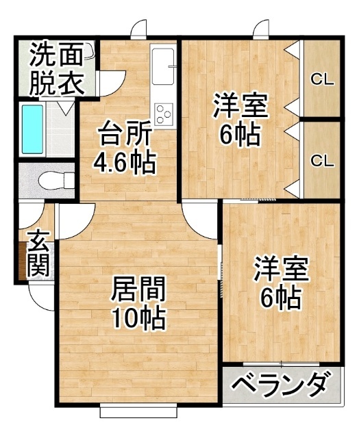 イエスクリーンＡの間取り