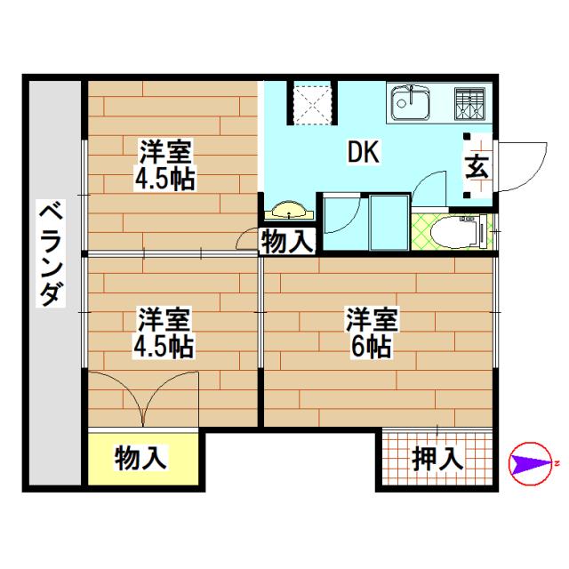 グラムハウスMIの間取り