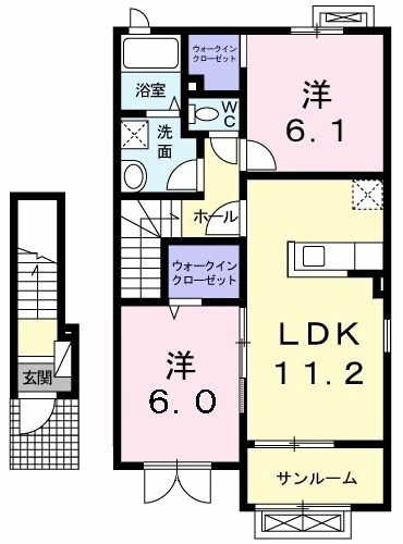 グリーンフェア平泉壱番館の間取り