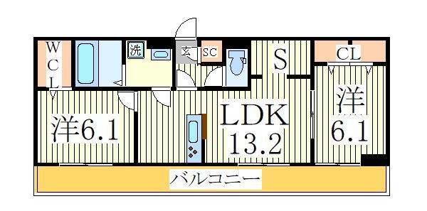 【コリーヌの間取り】