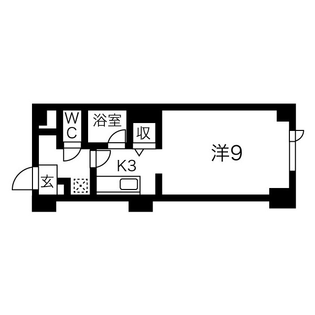 藤井ビル北２３条の間取り