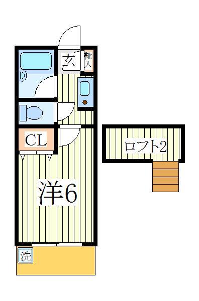 我孫子市台田のアパートの間取り