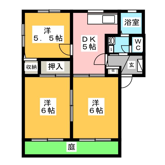 ディアス若宮　　Ａの間取り