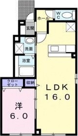 札幌市東区東苗穂五条のアパートの間取り