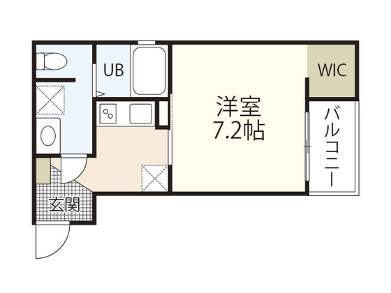 広島市安佐南区上安のアパートの間取り