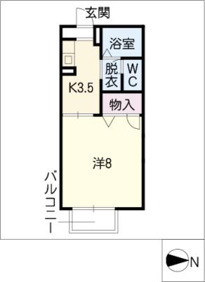 スカイコート佐脇原の間取り